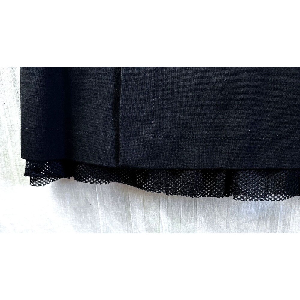 Apriori by Escada Black Stretch Tulle Hem Knee Length Pencil Skirt Sz 8 - Picture 3 of 14